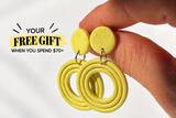 Free pair of bestselling earrings with every order from $70