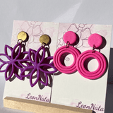 "Lily" in purple pearl & "Grace" in hot pink - LeonNata