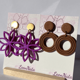 "Lily" in purple pearl & "Grace" in coffee - LeonNata