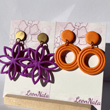 "Lily" in purple pearl & "Grace" in orange - LeonNata