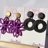 "Lily" in purple pearl & "Grace" in gun metal - LeonNata