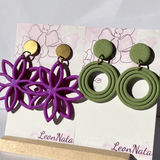 "Lily" in purple pearl & "Grace" in sage - LeonNata