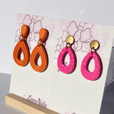 "Fiona" in orange & "Ellie" in hot pink - LeonNata