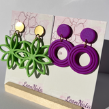 "Lily" in green apple & "Grace" in purple pearl