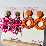 "Lily" in hot pink & "Grace" in orange - LeonNata