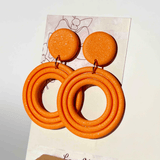 Grace Maxi (large size) in orange - LeonNata