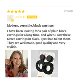 Build Your Set: Grace & Sandy Dangling earrings (25 colour choices) - LeonNata