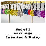 Build Your Set: Jasmine & Daisy Dangling earrings (26 colour choices)