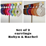 Build Your Set: Robyn & Rachel Dangling earrings (26 colour choices)